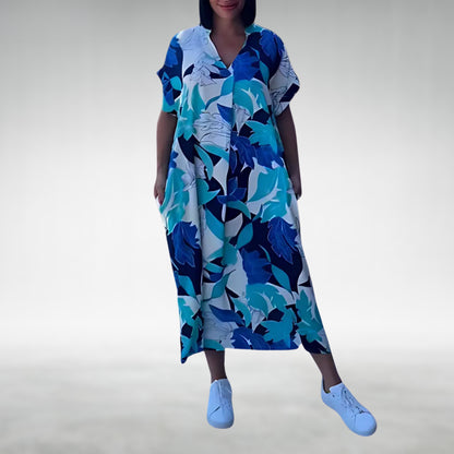 👗Flash Sale 50% OFF ⏰Women's Casual Elegant Printed V-Neck Dress