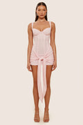 Pink Lace Mini Dress